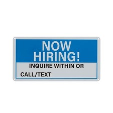(7 pack) Pen+Gear Now Hiring Sign, 5.9X11.4inch, Blue Color, 7 Pack picture