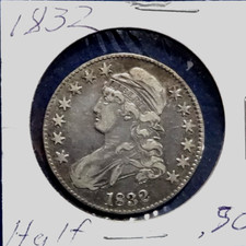 1832-CAPPED BUST- SILVER--HALF DOLLAR. SOLID FINE TO VERY FINE.-#4391. picture