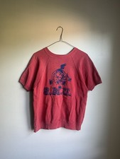 Vintage 50s 60s Artex SMU Mustangs Sweatshirt Double Sided Short Sleeve Raglan S picture