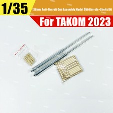 1/35 German 12.8cm Flak 40 Zwilling Metal Gun Barrels Upgrade Kit for Takom 2023 picture