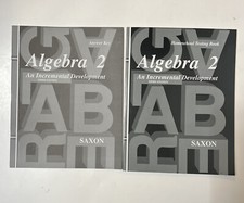 saxon algebra 2 (3rd edition) Answer Key & Test forms (BRAND NEW) (NO textbook) picture