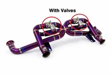 Fits Lamborghini Gallardo 04-08 F1 Spec X-Pipe Titanium Exhaust W/Valves PURPLE picture