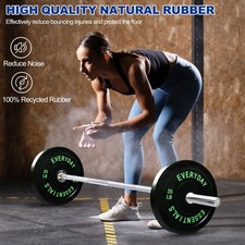 BalanceForm Olympic Bumper Plate Weight Plate, 25 Lbs Pair Black picture