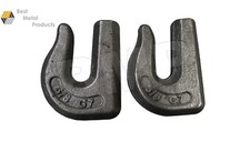 2 Weld on Grab Chain Hooks 3/8