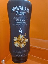 Hawaiian Tropic Island TANNING Lotion. SPF 4 Coca Butter 8 Fl Oz picture