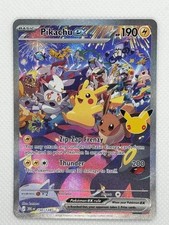 Pikachu ex 150/128 - Pokemon 30th Celebrations SIR Ilustration Rare NM picture