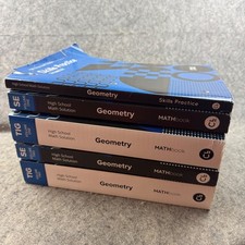 Carnegie Learning Geometry MATHbook Student & Teacher Edition Set 5 Books Lot picture