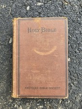 Antique 1800s HOLY BIBLE  1895 American Bible Society New York picture