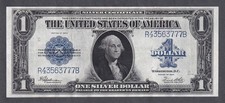 1923 $1 LARGE Size CRISP AU Silver Certificate picture