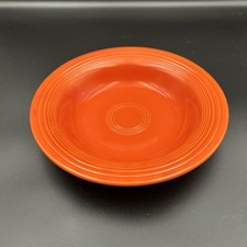 Vintage Fiesta Deep Plate 8.25” Original Red Radioactive Fiestaware Wet Foot HLC picture