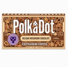 PolkaDot Mushroom Belgian Milk - Vietnamese Coffee 10,000mg 20 piece | Authentic picture