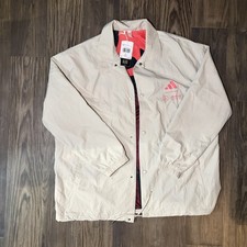 New Adidas Mercedes AMG Petrons Formula 1 Team Summer Coach Jacket Bone Size L picture