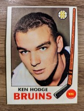 1969/70 Topps Hockey Card Ken Hodge Boston Bruins #27 (VG/EX) picture