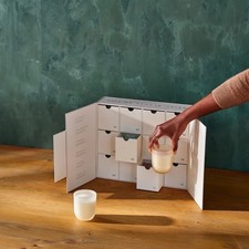 Illume Beautifully Done Candle Box Set Advent Calendar 12 Days Frosted Glass picture