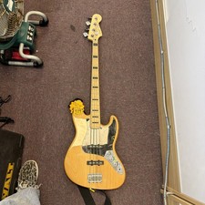 Excellent  Squier By Fender VM 70s Jazz Bass Natural   picture