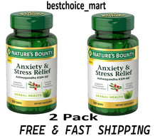 Nature’s Bounty Anxiety & Stress Relief Ashwagandha KSM 66, L-Theanine, 2 Pack picture