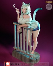 1:8 Yani Neko Chainsmokercat Fan Art UNPAINTED High Quality Garage Kit picture