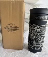 Starbucks Black Stainless Steel Pike Place Market First Store 2026 Tumbler NEW picture