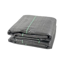 3.2oz 3*100FT Weed Barrier Fabric Woven Earthmat Ground Garden Cover Landscape picture