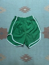 Vintage 70s Dee Cee Rappers gym shorts Kelly green poly cotton NOS women’s XS picture