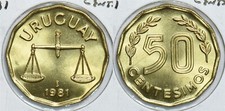 Uruguay 1981 50 Centesimos 241048 combine shipping picture