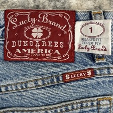 Vintage Lucky Brand Red Label Dungarees Relaxed Fit Denim USA Size 31x32 picture
