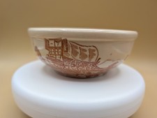 Rare Wallace Pottery China Chuck Wagon Coupe Chili Cereal Bowl Sept 1956 Calif picture