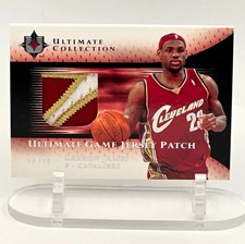 LeBron James 2005-06 Upper Deck Ultimate Collection UJP-LJ GAME-USED Patch 19/75 picture