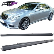 Fits 07-13 Mercedes-Benz W221 S Class Side Skirts Extension Pair PP picture
