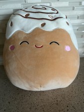 Squishmallows Chanel Cinnamon Roll Plush Small Tan White 2021 Squishy picture
