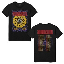 Soundgarden 1992 Tour Retro Graphic Tee Unisex Cotton Black T-Shirt picture