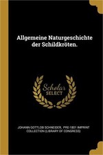 Allgemeine Naturgeschichte der Schildkr�ten. (Paperback or Softback) picture