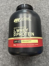 Optimum Nutrition Gold Standard 100% Whey Protein Vanilla Ice Cream 5 LB 9/27 picture
