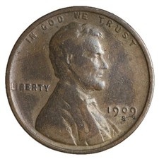 1909-S Lincoln Wheat Cent Penny FINE/FINE+ Complete Your Album picture