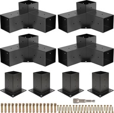 Pergola Kit, Pergola Brackets 3-Way Right Angle Corner Bracket Woodworks DIY Pos picture