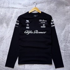 Code Zero Alfa Romeo F1 Racing Team Long Sleeve T-Shirt Black White Size M Orlen picture