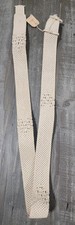 Vtg 1940s Native Handicrafts of Puerto Rico Macrame Belt Cream WWII Era Boho picture