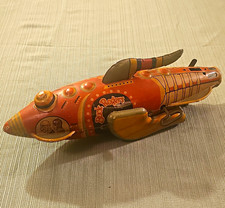 Louis Marx & Co. Buck Rogers Tin Litho Space Rocket Ship Toy, Vintage 1927pat picture