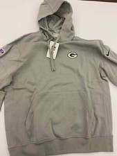 GREEN BAY PACKERS Men's Nike Heather Gray Logo Pullover Hoodie NWT SIZE XL picture