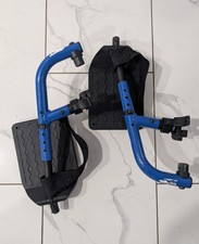 Ki Mobility Catalyst Manual Wheelchair Footrest Set (Blue) - No Tariff picture