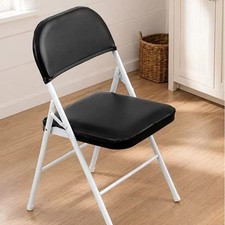 Folding Chair Portable Padded Seat Metal Frame Indoor Outdoor Home Office Event picture