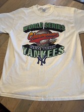Rare VTG 1999 Yankees Green Print World Series Champions Tshirt Gildan Size XL picture