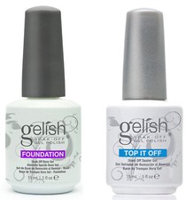 Gelish Harmony Top and Base Coat  Gelish Top it off and Foundation picture
