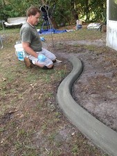 Custom curbing concrete edging landscaping DIY The original Curb It Yourself picture