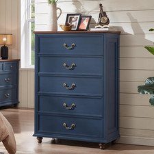 Farmhouse 5 Drawer Dresser for Bedroom, 45