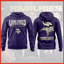 🔥HOT Minnesota Vikiing$ 2026 Rivalries Football Hoodie Full Size picture