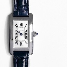 CARTIER Tank American Mini SS Leather Women Watches Watch picture