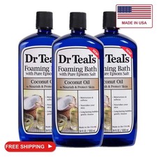 Dr. Teal's Coconut Oil Foaming Bath Gift Set (3 Pack, 34oz Ea.) - Nourish & Prot picture