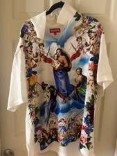 Supreme Heavenly Silk Polo Shirt White picture
