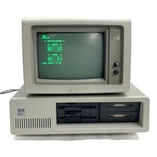 Vintage IBM PC XT 5160 + Monitor 5151 256K Board 4*FDD, No HDD/Keyboard, Posts picture